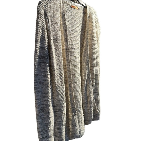 Bellini Tweed Sand Color Cardigan for Women.  Draped Style - XL - Picture 2 of 4